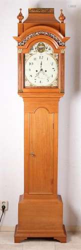 Mahogany standing clock with 19th century English