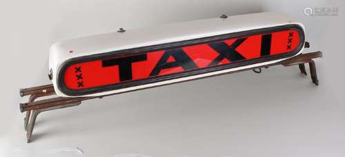 Amsterdam TAXI light box. Circa 1960. Size: 35 x 128 x