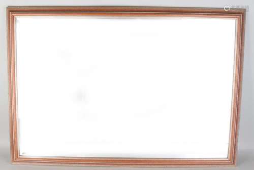 Facet cut mirror with wooden frame. Second half of the