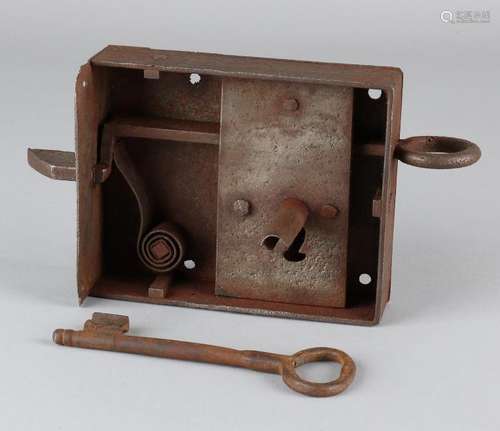 Antique 18th - 19th century German cabinet door lock