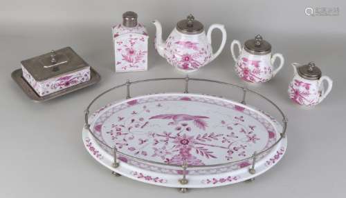 Antique German porcelain Stadt Meissen tea set.