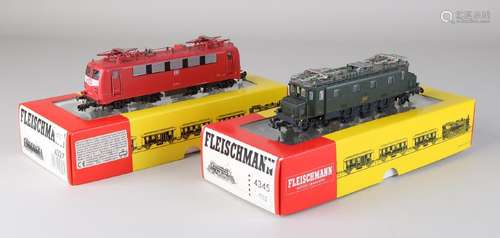 Two locomotives from Fleischmann H0: 1x 4327 DB 141