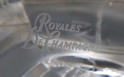 Large 'Royal de Champagne' crystal golf shoe with golf