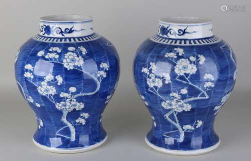 Two large 19th century Chinese porcelain vases with