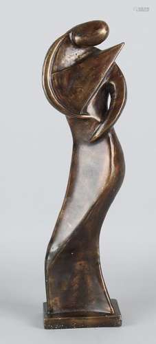 Modern bronze figure. Unsigned. 20th - 21st Century.