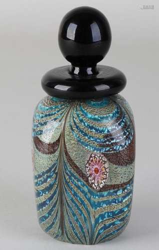 Murano glass perfume bottle, design by Franco Moretti