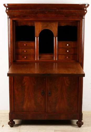 Recently restored mahogany secretary with beautiful