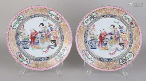 Two rare old / antique Chinese porcelain Family Rose