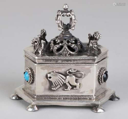 Special Jewish silver box, 84 zolotnik,