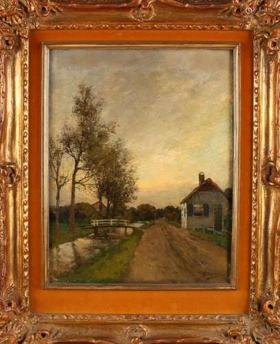 Jan Hillebrand Wijsmuller. 1855 - 1925. Farm house at