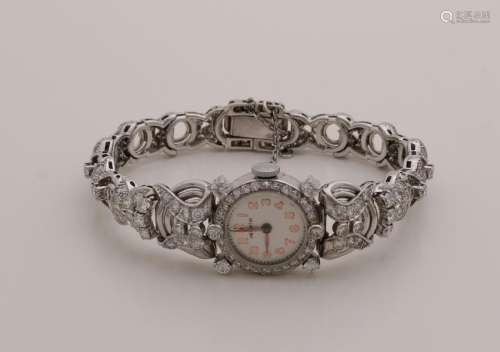 Very nice platinum ladies watch, 950/000, Helvetia,