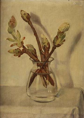 Pieter van Baarsel. 1879-1949. Blooming chestnut