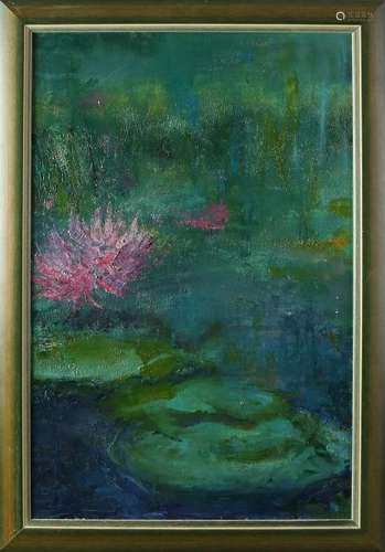 Elsina Vine. Water party. Oil paint on panel. Size: 60