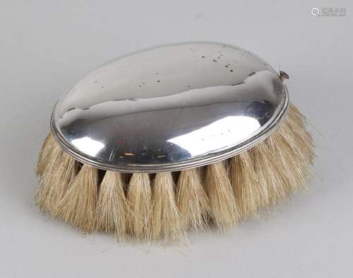 Antique silver clothing brush, 833/000, ovaaL model