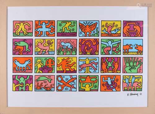 Art Print Keith Haring. Authorized by the state of