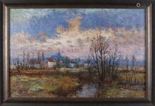 Waltere Joseph Neuhof. 1904 - 1982. Belgian landscape