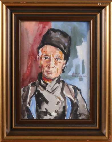 Alex Asperslagh. 1901 - 1984. Portrait Volendam