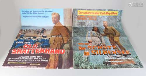 Two old German posters Karl May. Consisting of: Old