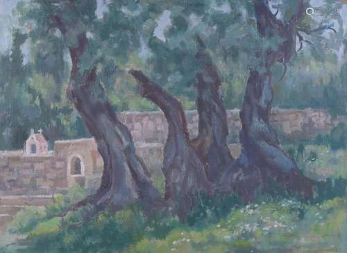 Edith Reichert. 1924 - 2013. German School. Trees at