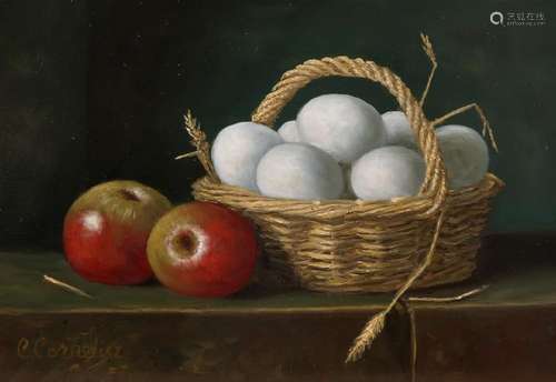 C. Cornelisz. 21st century. Still life with eggs and