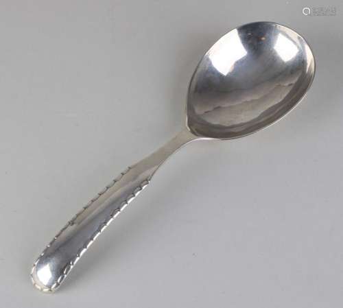 Silver rice spoon, 830/000, Georg Jensen. A large rice