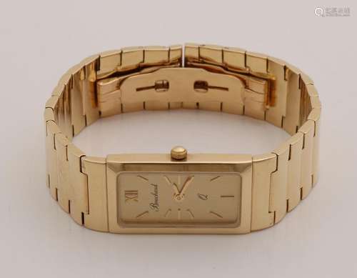 Beautiful yellow gold watch, 585/000, Bouchard with