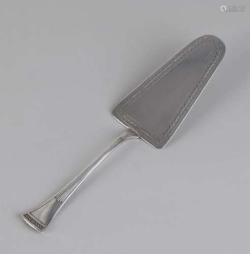 Silver cake server, 833/000, in Empire style. 21 cm. MT