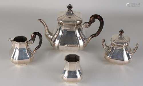 Silver tea set, 4 parts, 835/000, model Versailles,