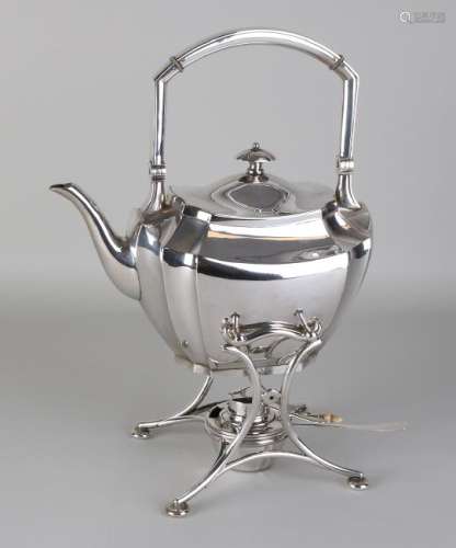 Beautiful silver bouilloir, 800/000, rectangular model,