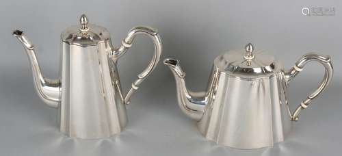 Beautiful silverware, 800/000, 5 pieces with a coffee