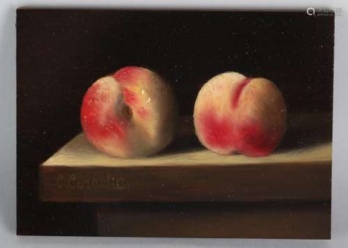 C. Cornelisz. 21st century. Still life with peaches.