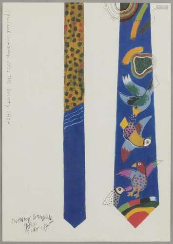 Guillaume Corneille. '87. 1922 - 2010. Design of a tie