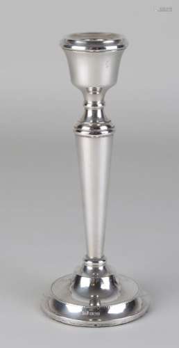 Silver candlestick, 925/000. English table candlestick