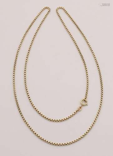 Yellow gold necklace, 585/000, with Venetian link,