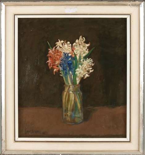 Meinert Volkers. 1981. Flowers. Oil paint on panel.