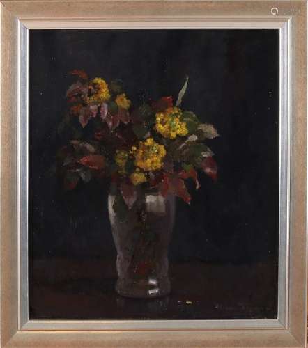 Herman Bogman Jr.  1890 - 1975. Vase with Flowers.