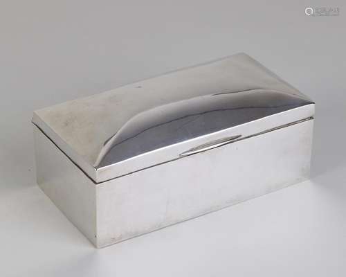 Silver rectangular box, 833/000, smooth model with