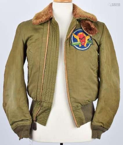 WWII USAAF 8th Air Force B-15 Flight Jacket with Unit