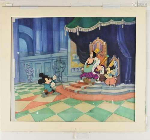 Mickey Mouse, Minnie Mouse, and King production cela on