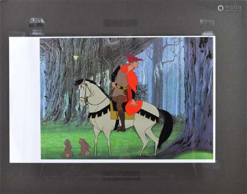 Prince Phillip and Samson production cel from Sleeping