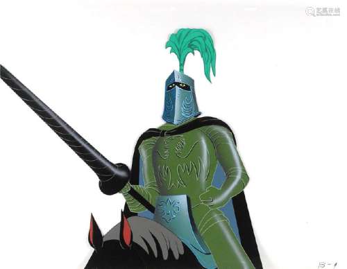 Knight on a horse production cel from The Truth About