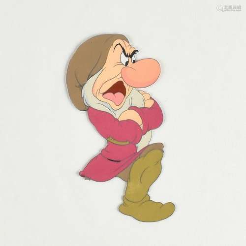 Grumpy production cel from Snow White and the Seven