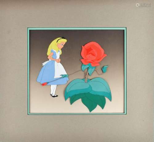 Alice and the Red Rose production cels from Alice in