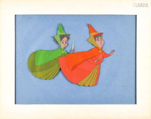 Fauna and Flora production cel from Sleeping Beauty