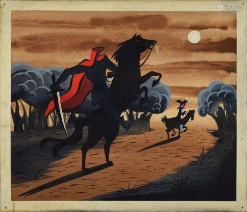 Mary Blair concept painting of Ichabod and the Headless