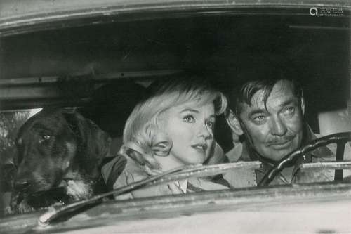 Marilyn Monroe and Clark Gable by Eve Arnold