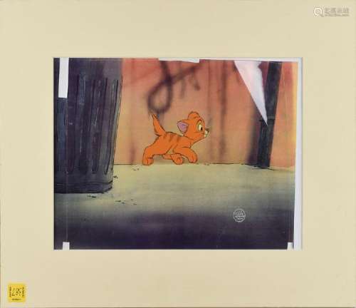 Oliver production cel from Oliver & Company