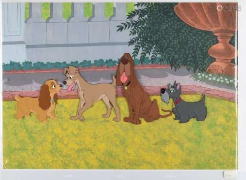 Lady, Tramp, Trusty, and Jock production color model