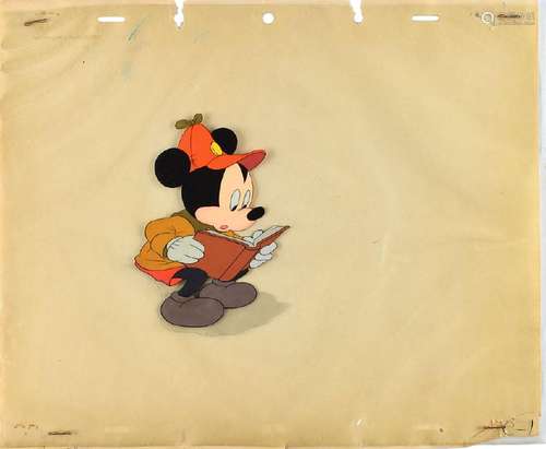 Mickey Mouse production cel from The Pointer