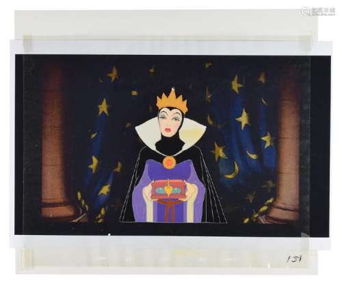 Evil Queen production cel from Snow White and the Seven